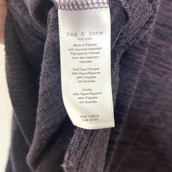 RAG & BONE NEW YORK HIGH NECK LONG SLEEVE TOP SIZE M - Picture 8 of 8